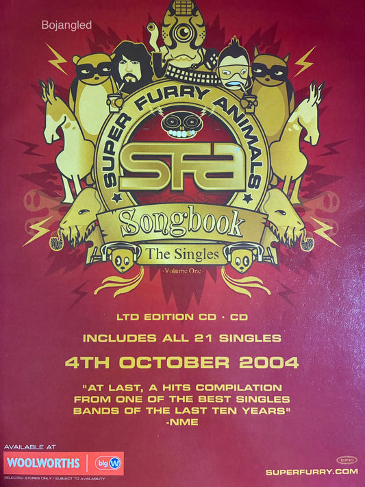 Super Furry Animals Songbook 2004 Press Advert