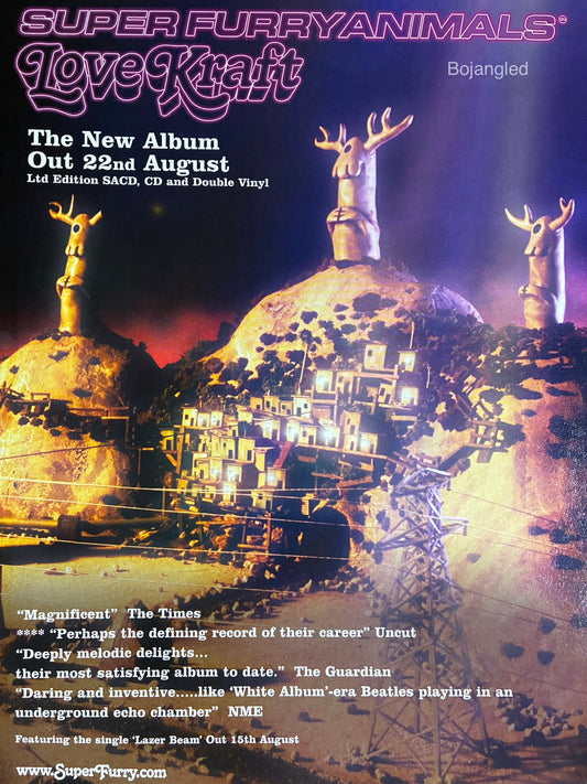 Super Furry Animals Love Kraft 2005 Original Press Advert