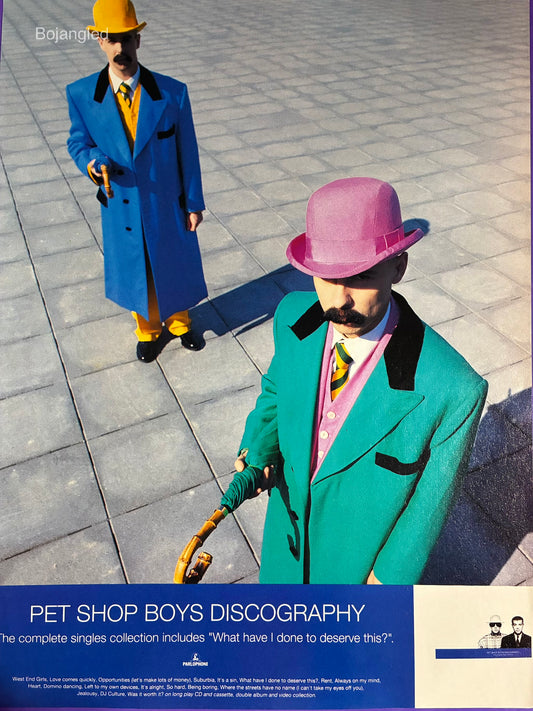 Pet Shop Boys Discography 1991 Original Press Advert